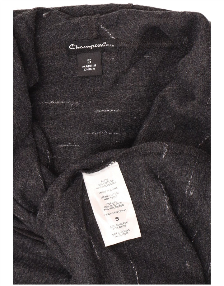 Champion Damen-Kapuzenpullover in Übergröße, Gr. 10, Größe S, grau gefleckte Baumwolle