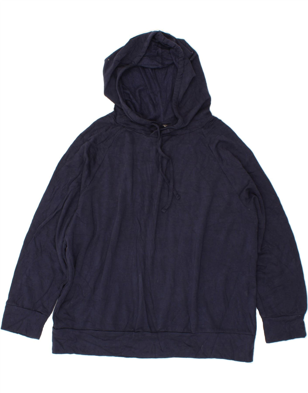 EDDIE BAUER Womens Hoodie Jumper UK 20 2XL Navy Blue Polyester Vintage Eddie Bauer and Second-Hand Eddie Bauer from Messina Hembry 