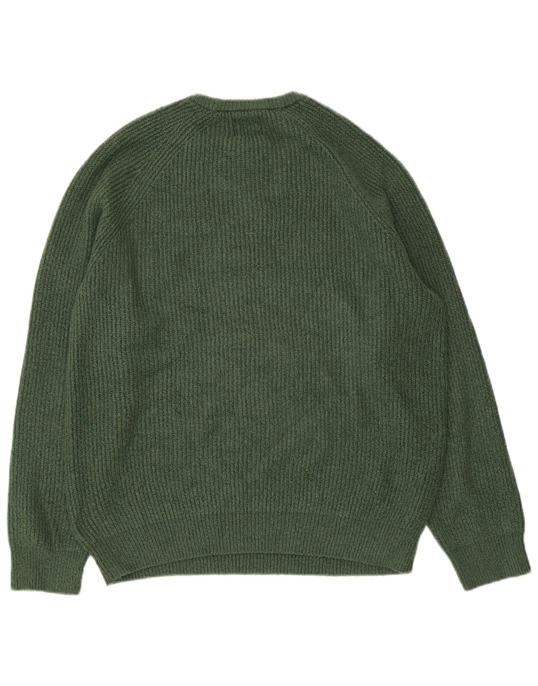 Marks & Spencer Herren-Pullover mit Rundhalsausschnitt, Größe L, Grün, Polyamid
