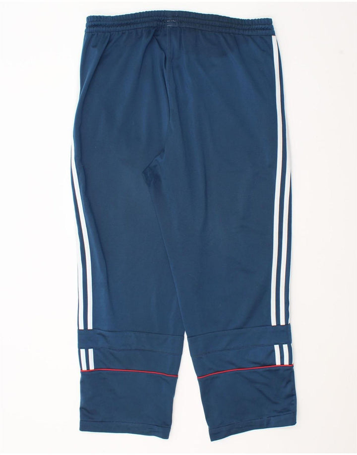 Adidas Herren-Trainingshose UK 40/42 Mittelblaues Polyester