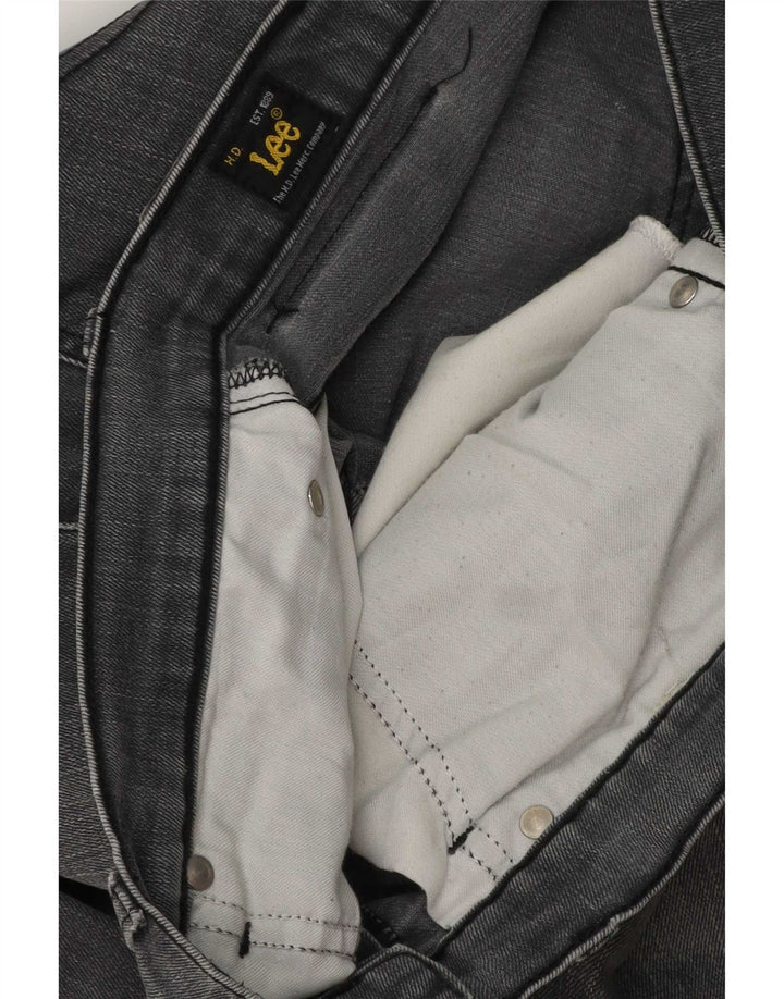 Lee Herren-Cropped-Jeans, W32, L25, graue Baumwolle