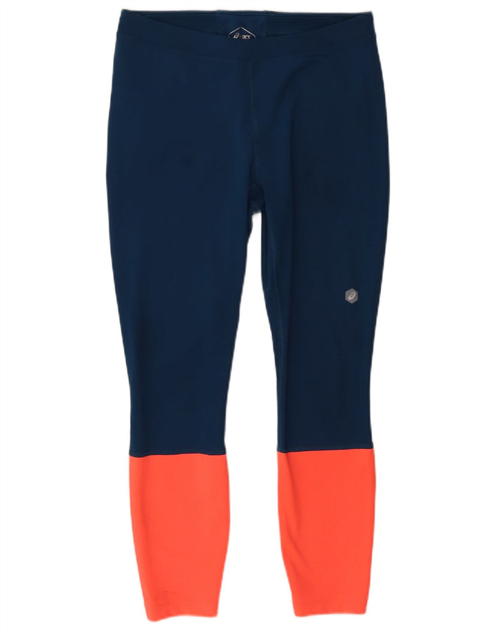 Asics Damen Leggings UK 14 Medium Marineblau