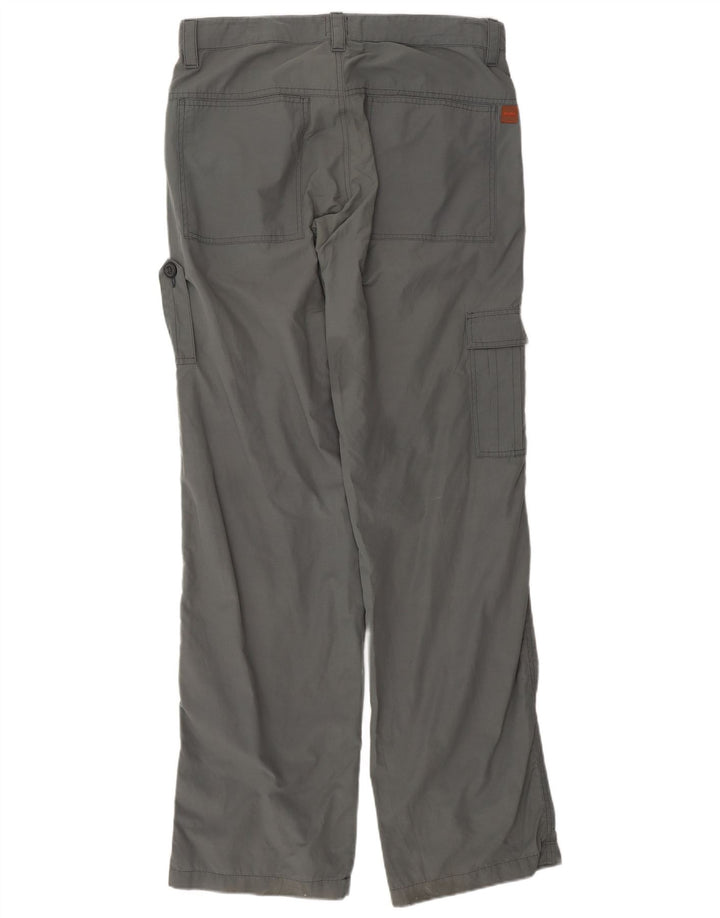 HUGO BOSS Mens Straight Cargo Trousers IT 48 Medium W34 L35 Grey Cotton