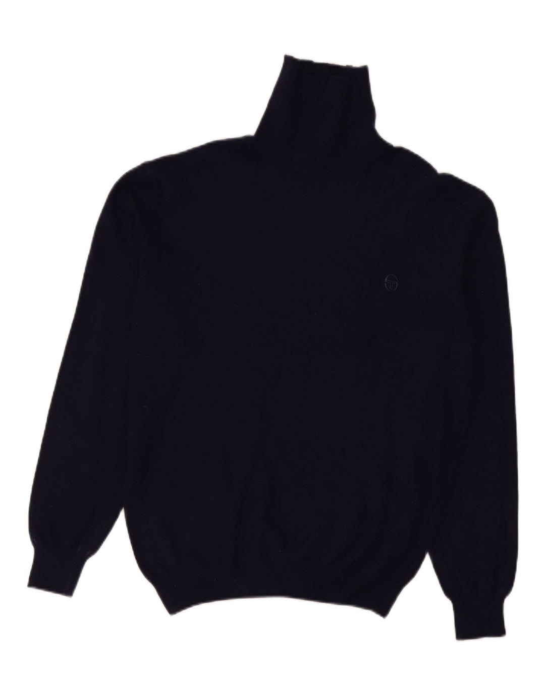 SERGIO TACCHINI Rollkragenpullover für Herren, groß, marineblaue Wolle