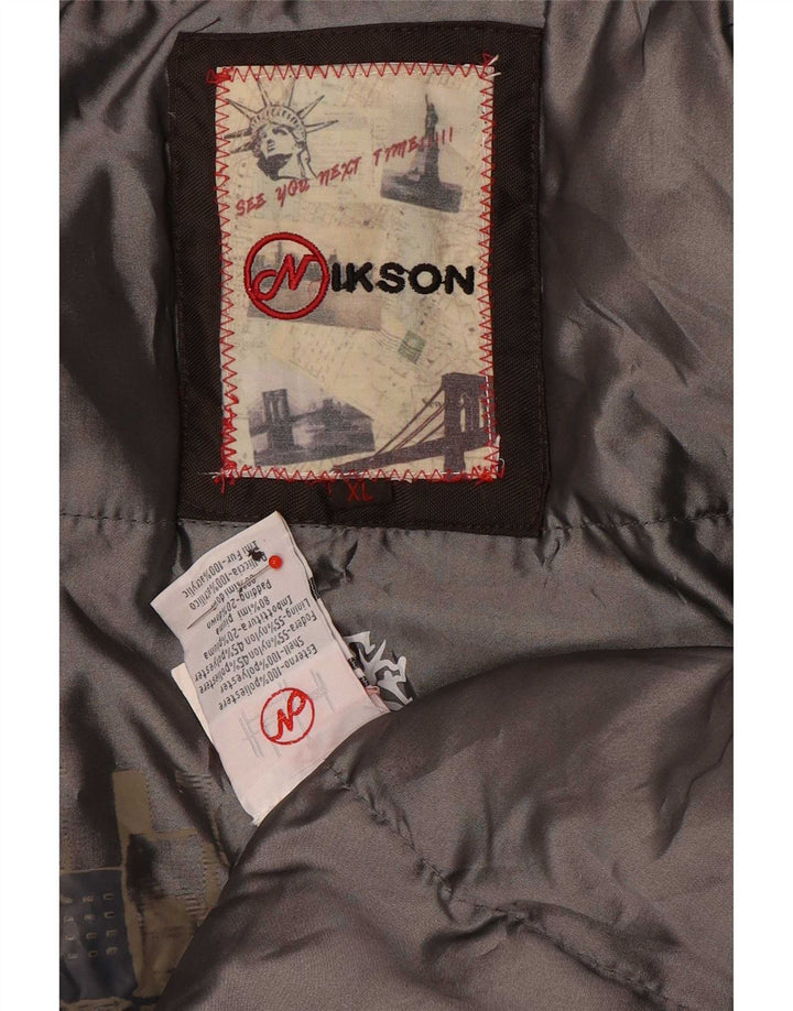 Vintage Herren Wattierte Jacke UK 42 XL Braun Polyester