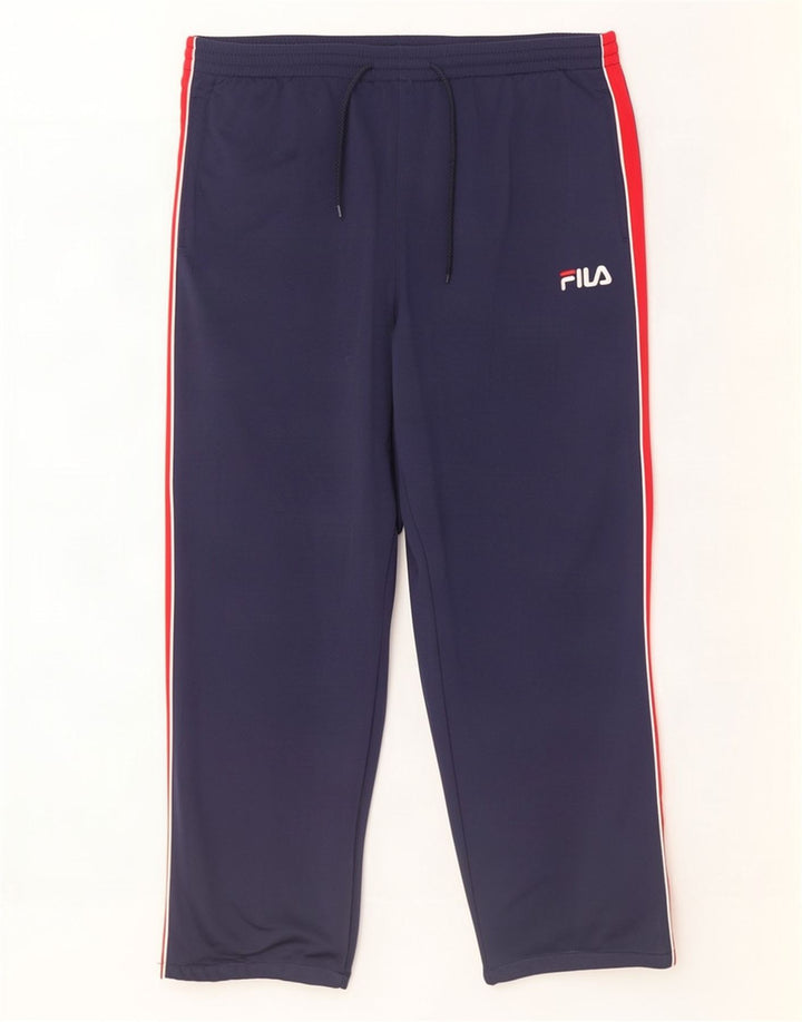 Fila Herren-Trainingshose XL, Marineblau, Farbblock-Polyester