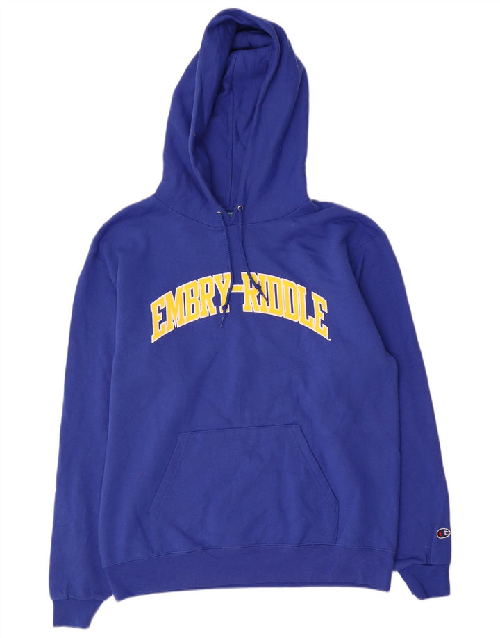Champion Herren-Kapuzenpullover mit Grafik, mittelblaue Baumwolle