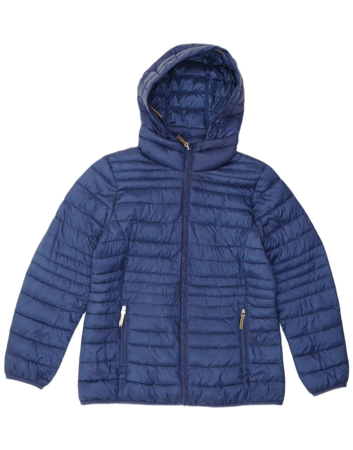 Esprit Damen-Jacke mit Kapuze, gepolstert, UK 18, XL, Blau, Polyester