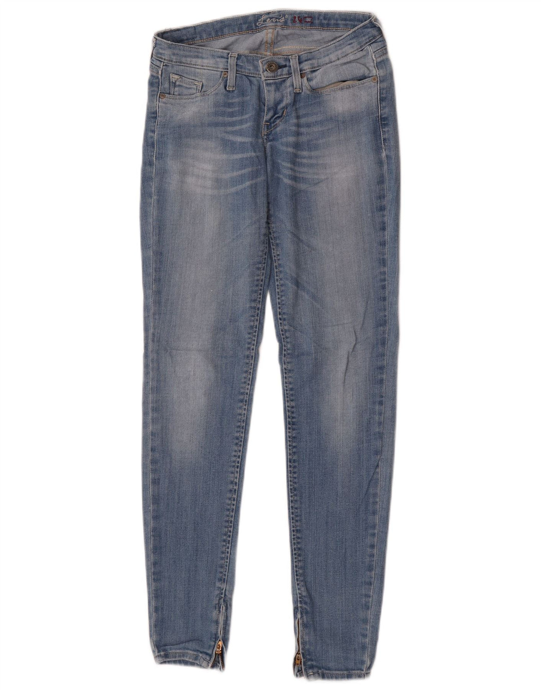 Levi's Damen Skinny Jeans W24 L32 Blaue Baumwolle