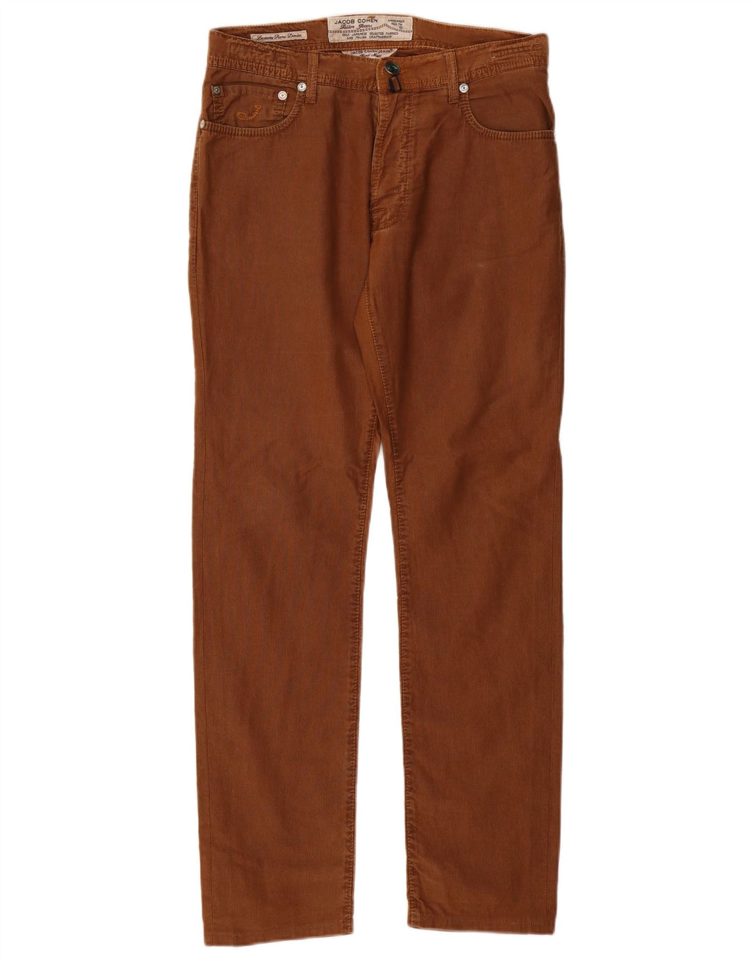 JACOB COHEN Gerade Freizeithose für Herren, W33, L31, braune Baumwolle