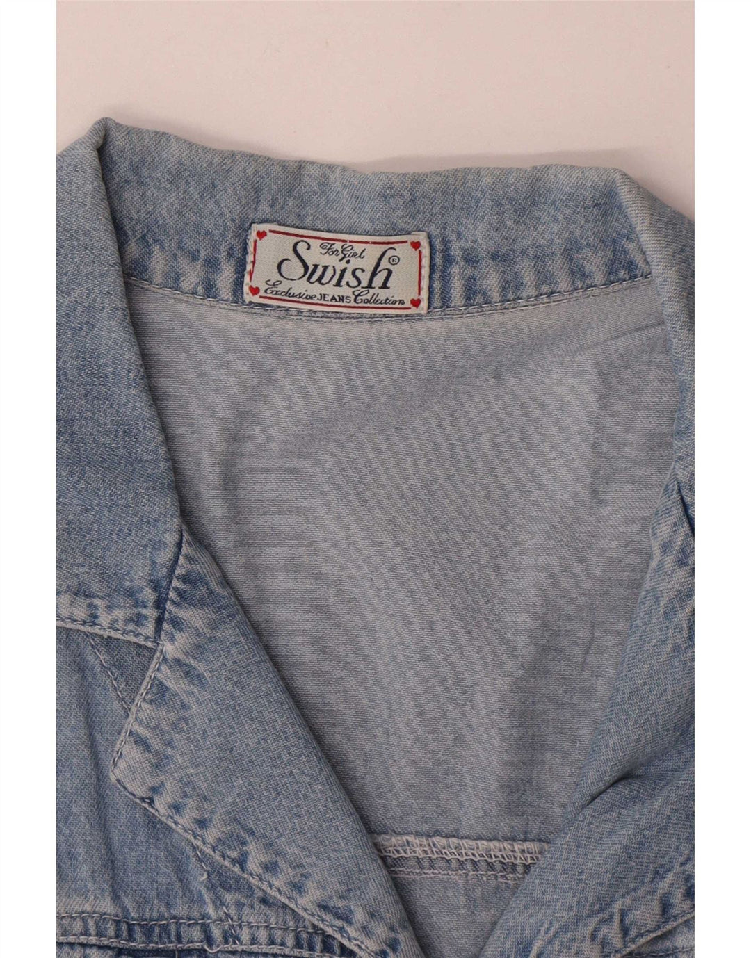 Swish Mädchen-Jeansweste, 11–12 Jahre, Blau
