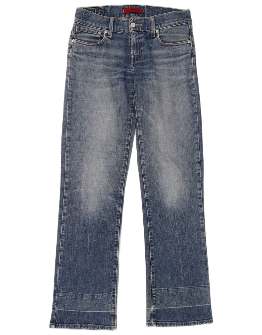 Levi's Damen Eve Square Cut Straight Jeans W30 L34 Blaue Baumwolle