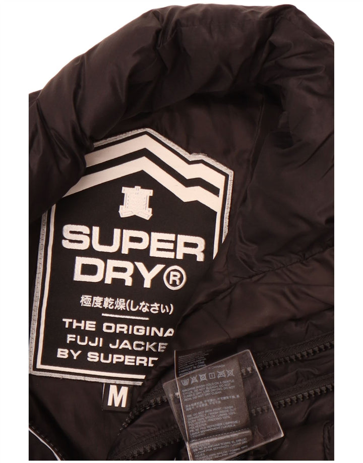 Superdry Herren Wattierte Jacke UK 38 Mittelschwarzes Nylon