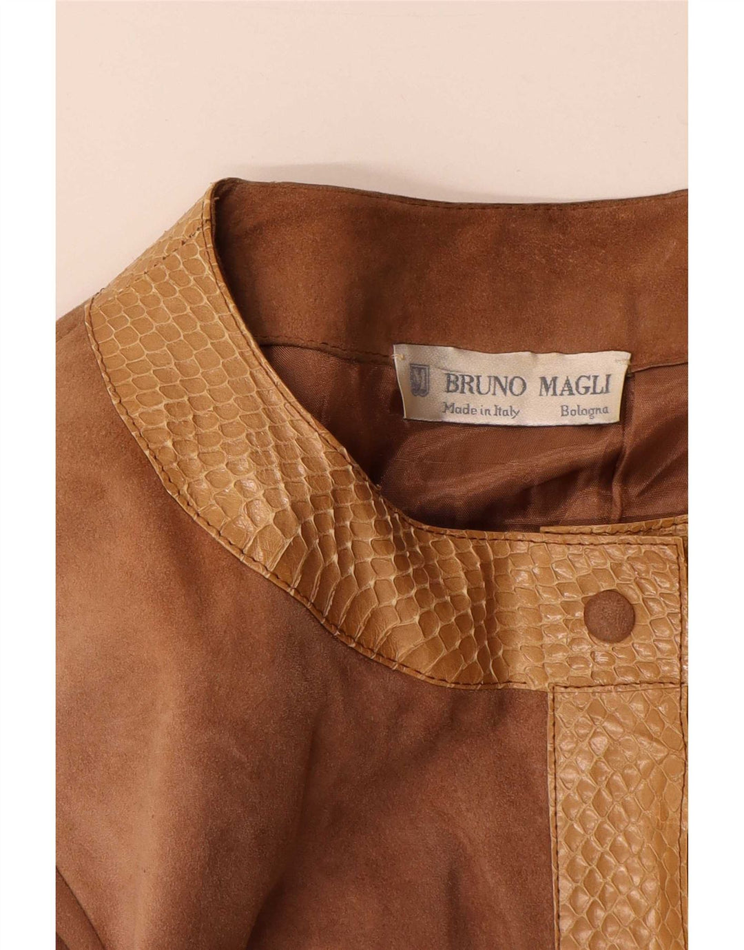 Bruno Magli Damen Wildlederjacke UK 14 Large Braun