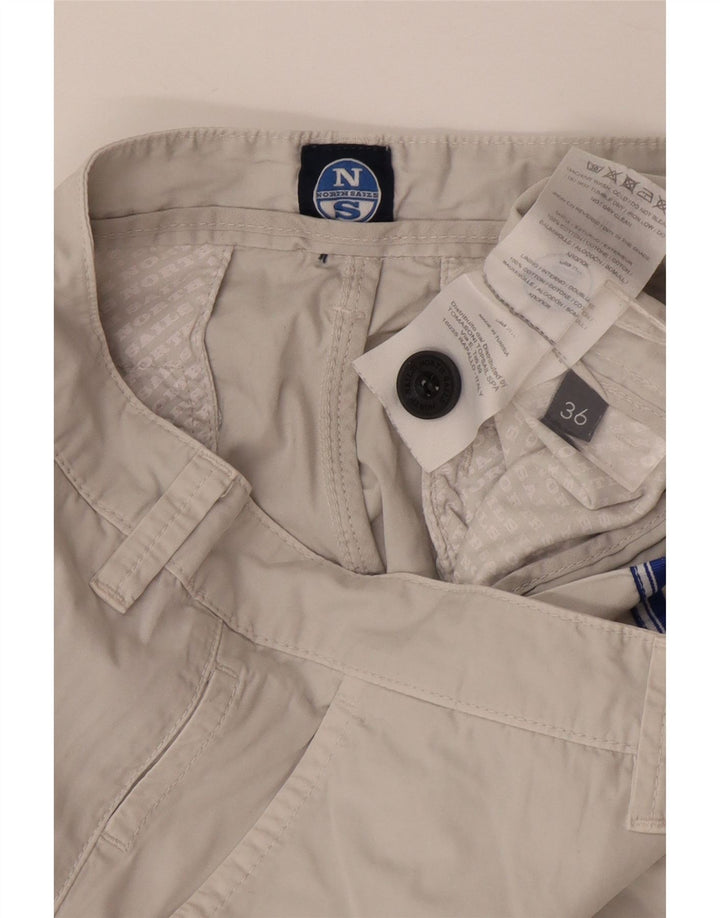 North Sails Herren Chino-Shorts W36 Large Beige Baumwolle