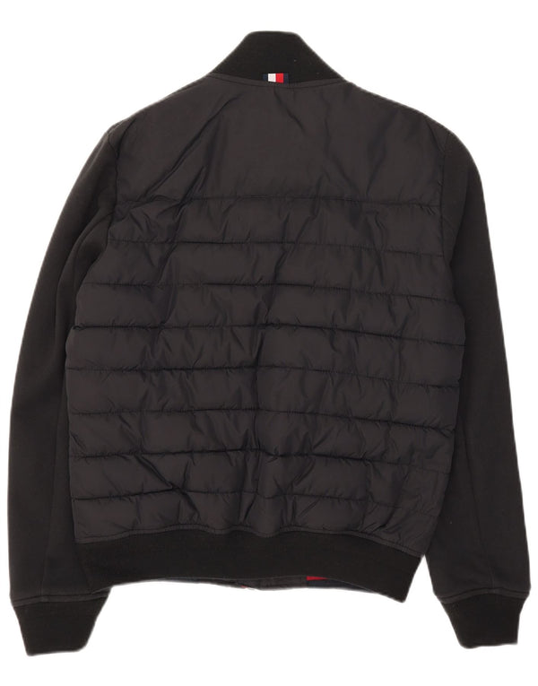 Tommy Hilfiger Herren Bomberjacke, gepolstert, Größe 36, Schwarz