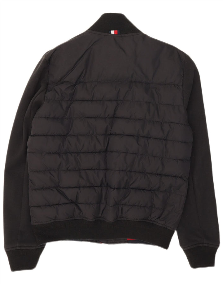 Tommy Hilfiger Herren Bomberjacke, gepolstert, Größe 36, Schwarz