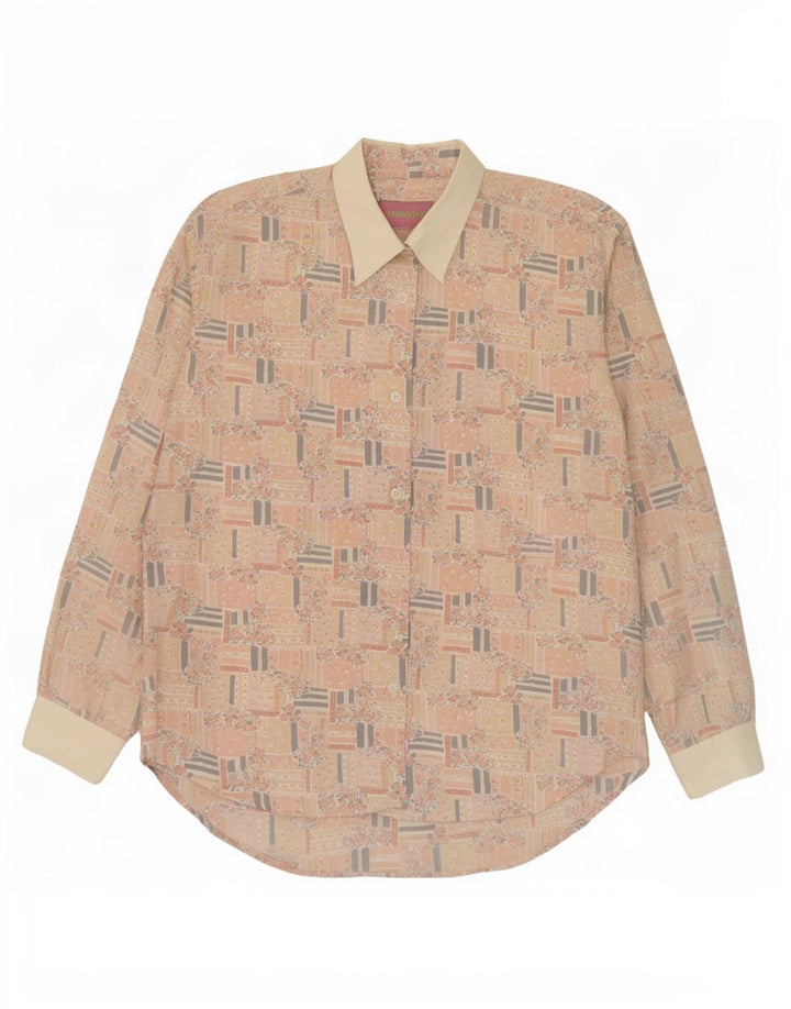 HANAITI Damen-Hemd UK 14, mittelmehrfarbiges Patchwork-Polyester