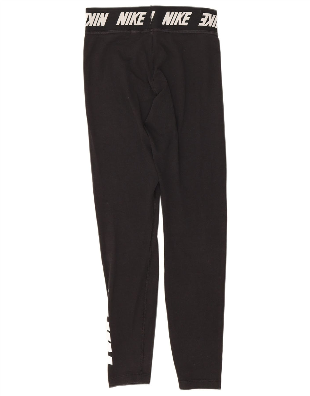 Nike Womens Graphic Leggings UK 8 Small Schwarz Baumwolle