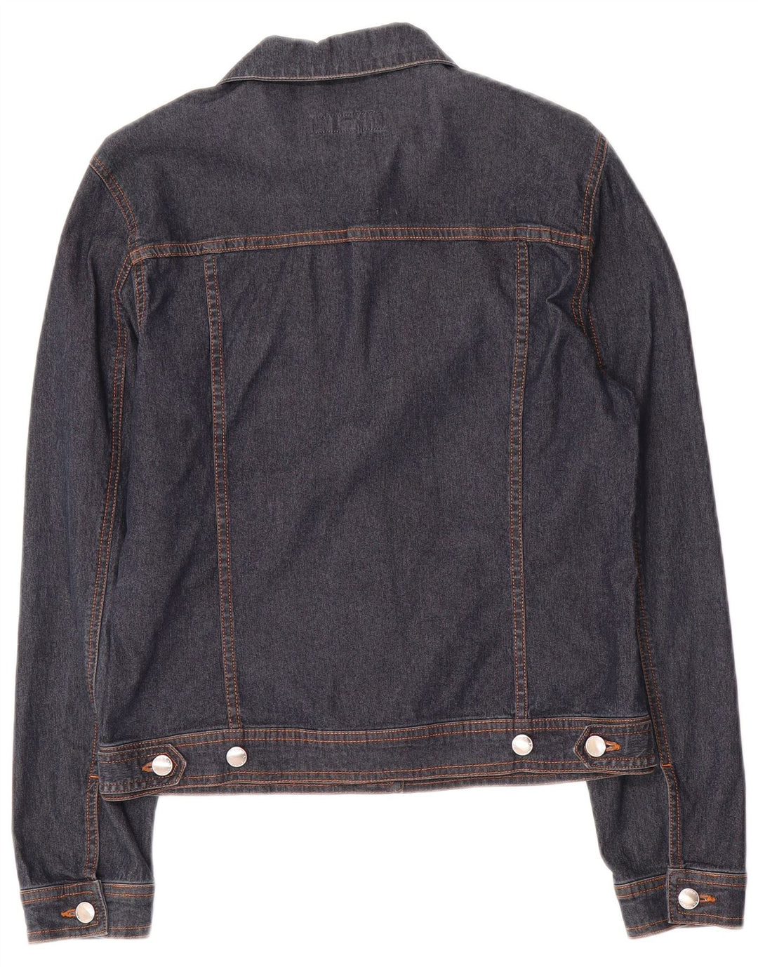 Escada Damen Jeansjacke IT 36 XS Marineblaue Baumwolle