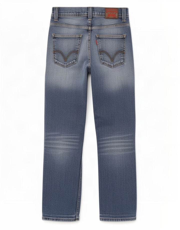 Levi's Damen 511 Distressed Slim Jeans W30 L29 Blaue Baumwolle