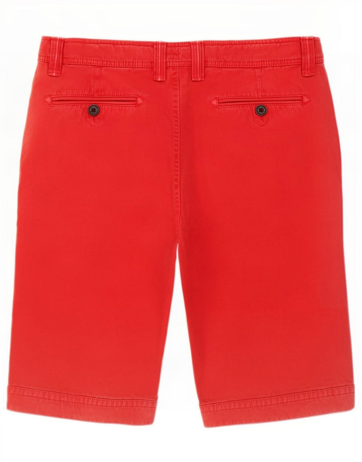 Fat Face Herren-Chinoshorts, Größe L, W34, rote Baumwolle