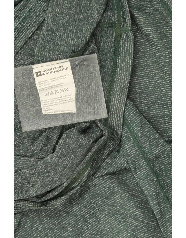 Mountain Warehouse Herren-T-Shirt-Oberteil, großes grün geflecktes Nylon