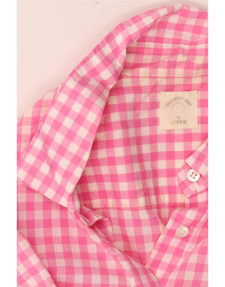 J. CREW Damen-Hemd UK 14 Mittelrosa Gingham