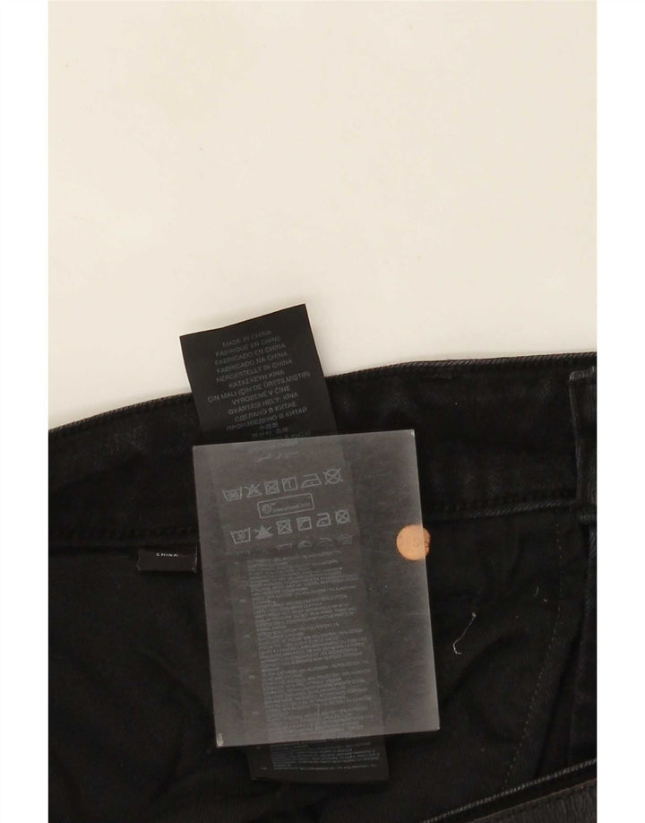 G-Star Herren 3301 Slim Jeans W38 L34 Schwarze Baumwolle