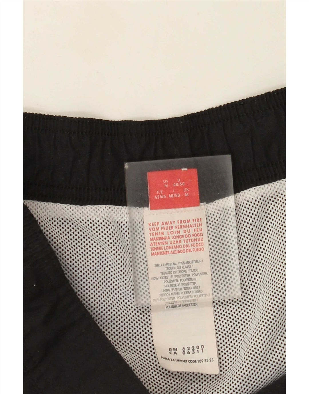 Puma Herren-Badeshorts mit Grafik, Mittelschwarz, Farbblock-Polyester