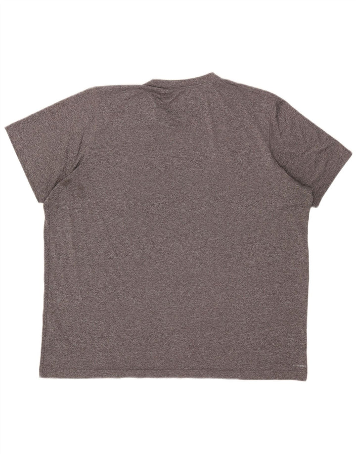 Reebok Herren T-Shirt Top 2XL Grau geflecktes Polyester