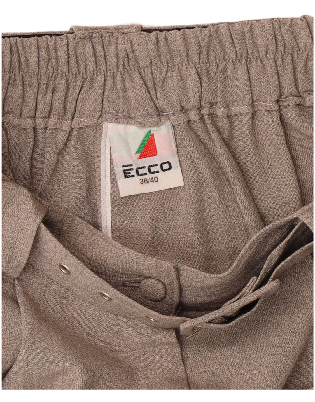 Ecco Womens High Waist Casual Shorts EU 38/40 Medium W26 Grau Klassisch