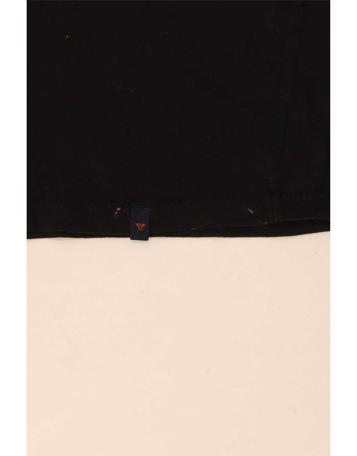 Avirex Herren Grafik T-Shirt Top XL Schwarz