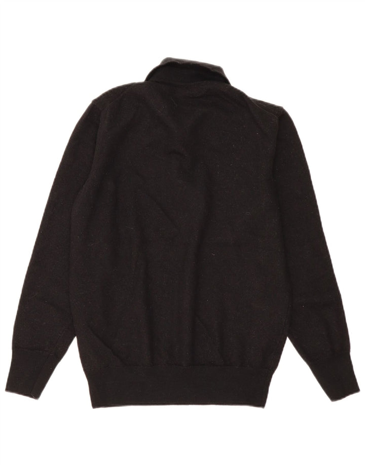 Zara Damen-Pullover mit Rollkragen, UK 12, mittelschwarze Wolle