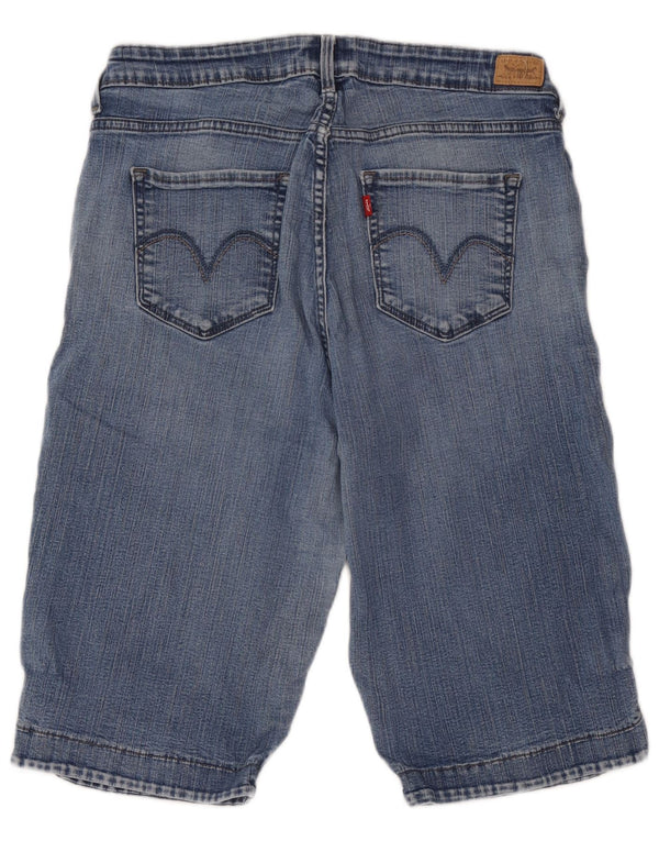 Levi's Damen 512 Denim Slim Bermuda Shorts W34 Large Blau