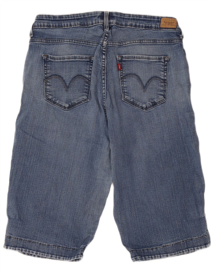Levi's Damen 512 Denim Slim Bermuda Shorts W34 Large Blau
