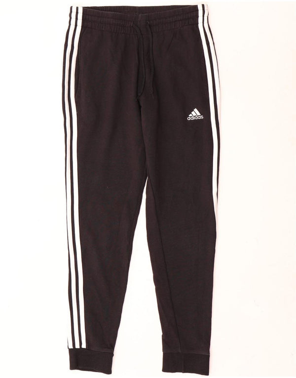 Adidas Damen Trainingshose Jogger UK 8/10 Small Schwarz Baumwolle