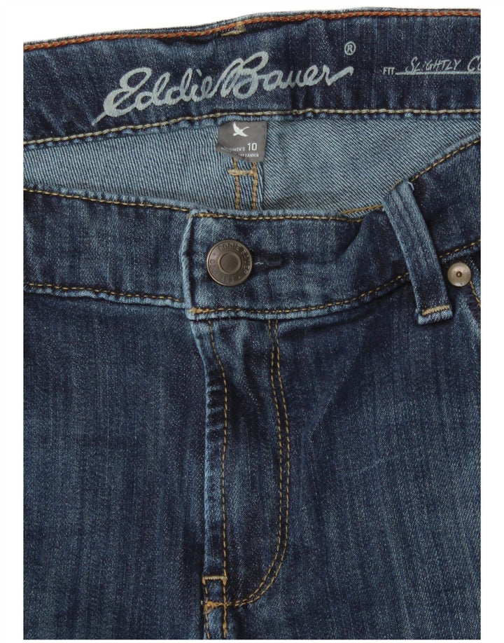 EDDIE BAUER Damen leicht kurvige Jeansshorts US 10 Large W32 Blau