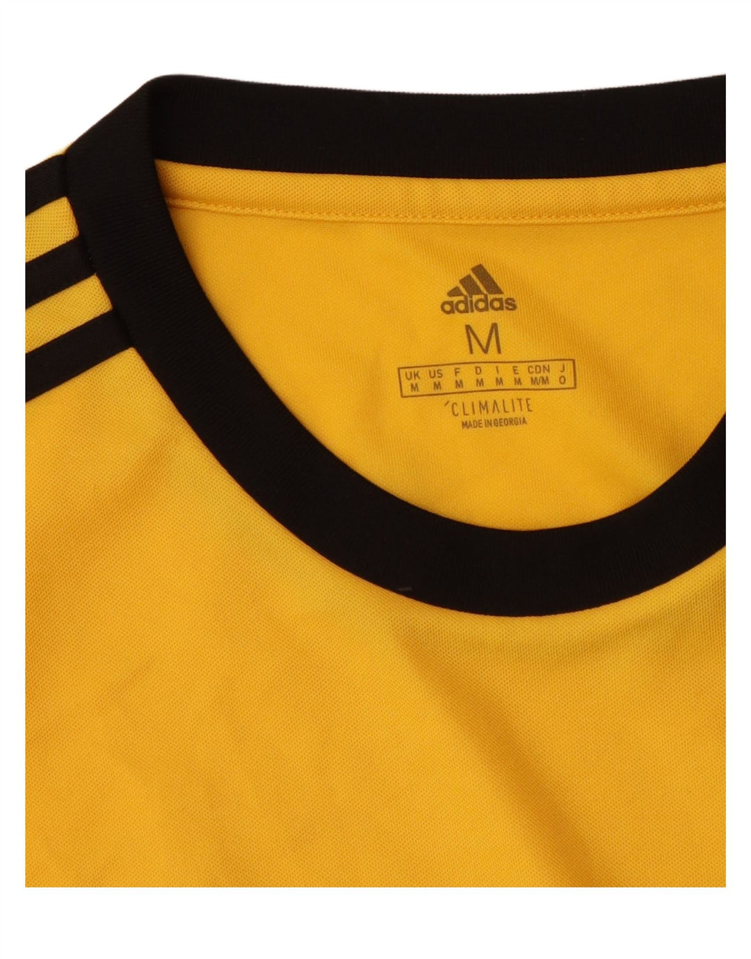 Adidas Herren Climalite T-Shirt Top Mittelgelbes Polyester