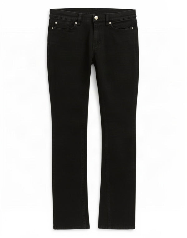 Marina Yachting Damen Straight Jeans W27 L31 Schwarze Baumwolle