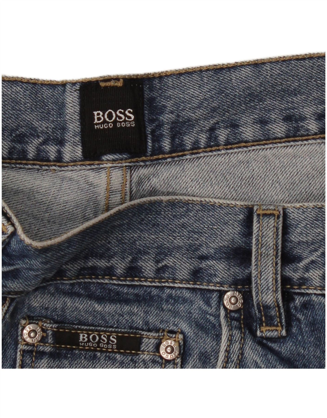 Hugo Boss Herren Straight Jeans W32 L32 Blau