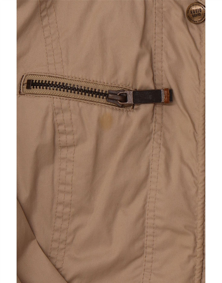 KHUJO Damen Utility-Jacke UK 14 Mittelbeige Baumwolle