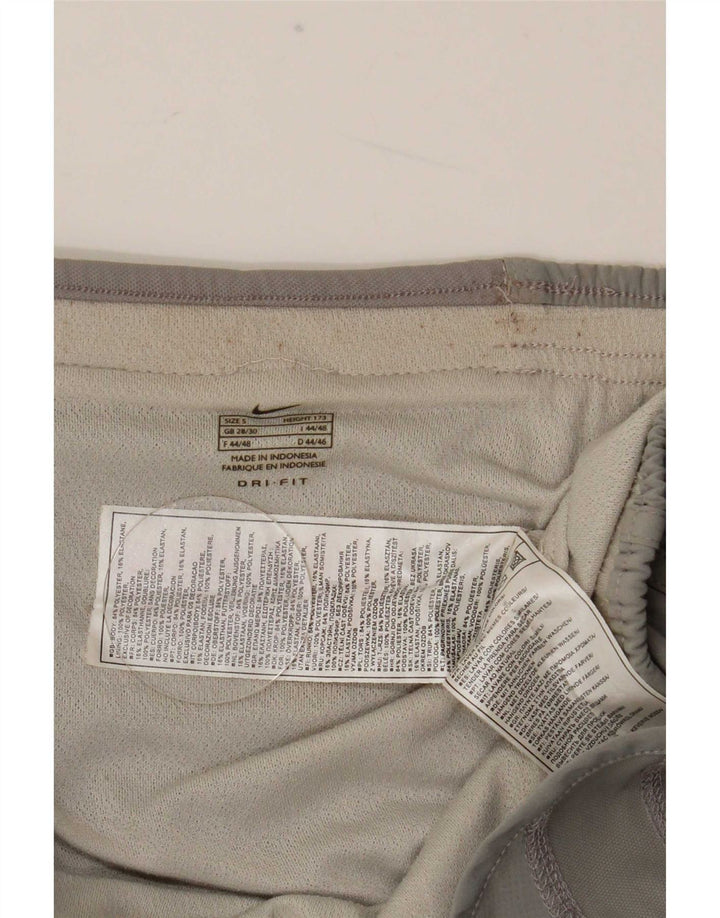 Nike Damen Dri Fit Sport Shorts UK 10 Small Grau Polyester