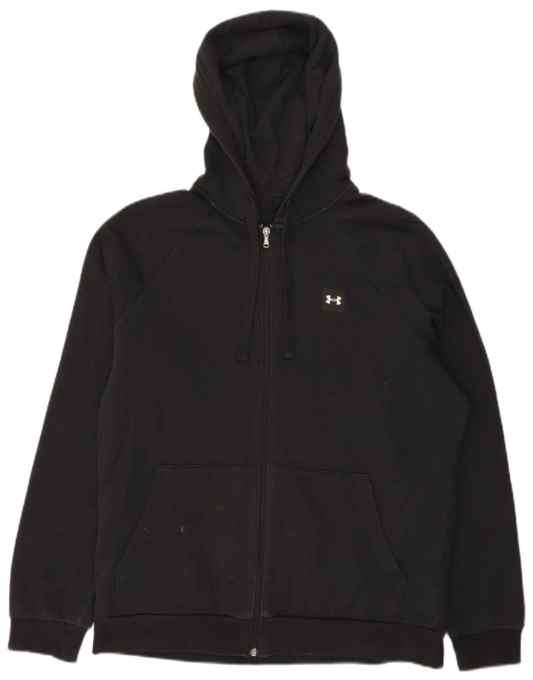 Under Armour Herren Cold Gear Zip Hoodie Pullover Mittelschwarze Baumwolle