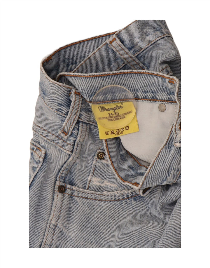 Wrangler Herren Straight Jeans W34 L30 Blaue Baumwolle