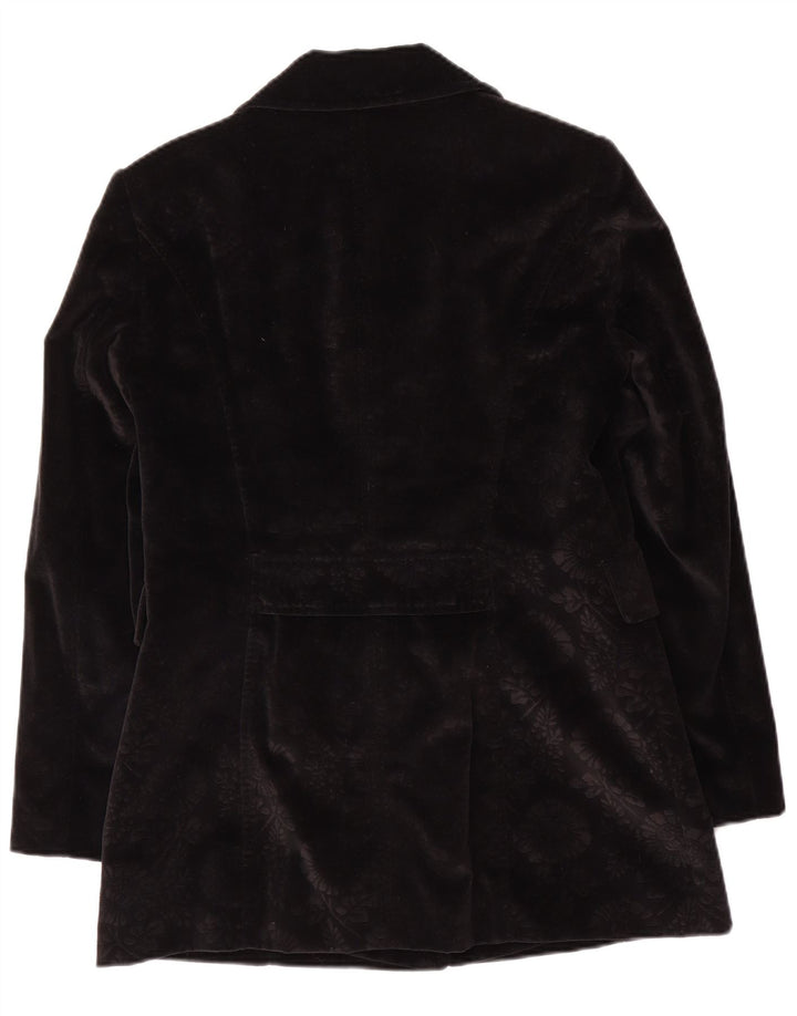 Betty Barclay Damen 3-Knopf-Blazerjacke UK 12 Mittelschwarz geblümt
