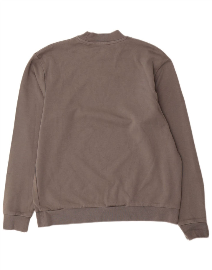 Zara Herren Sweatshirt Pullover Mittelgrau