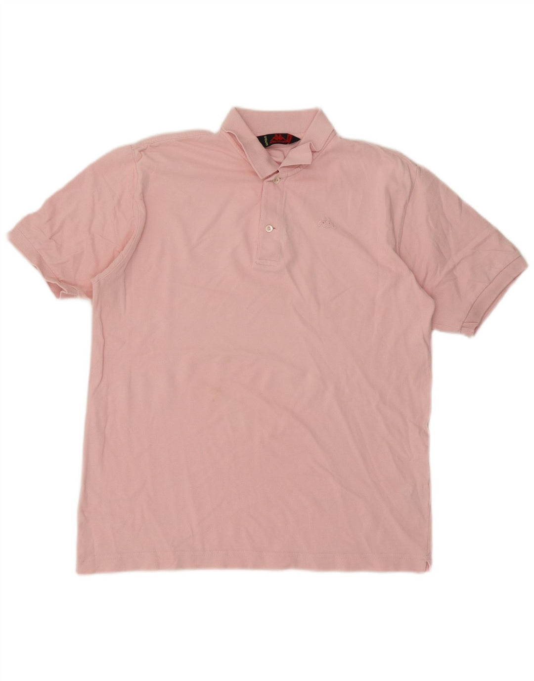 Kappa Herren-Poloshirt, groß, rosa Baumwolle