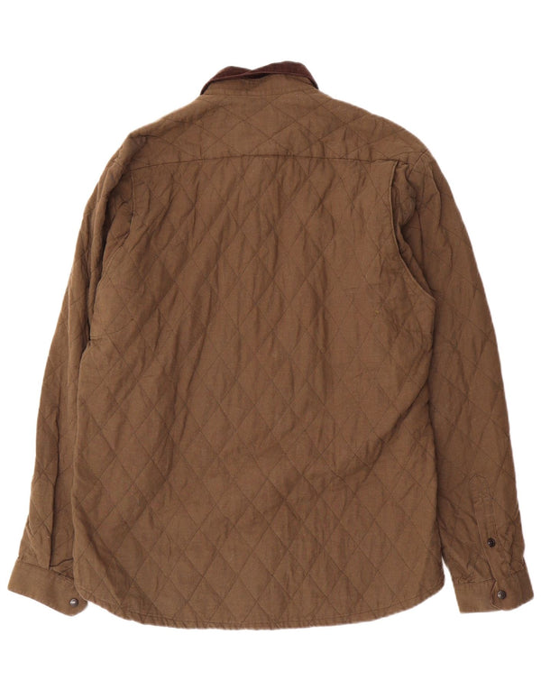 Barbour Herren Steppjacke UK 40 Large Khaki Baumwolle
