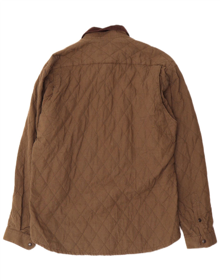 Barbour Herren Steppjacke UK 40 Large Khaki Baumwolle